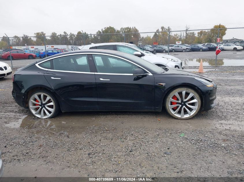 2019 Tesla Model 3 Long Range/Performance VIN: 5YJ3E1EB0KF236621 Lot: 40789689