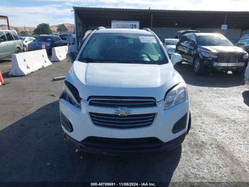 2016 Chevrolet Trax Lt VIN: 3GNCJLSB2GL236518 Lot: 40789691