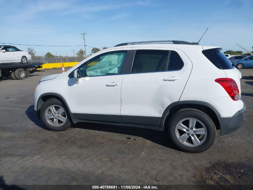 2016 Chevrolet Trax Lt VIN: 3GNCJLSB2GL236518 Lot: 40789691