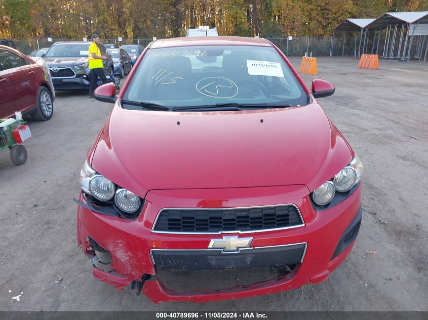 2013 Chevrolet Sonic Lt Auto VIN: 1G1JC6SGXD4233142 Lot: 40789696