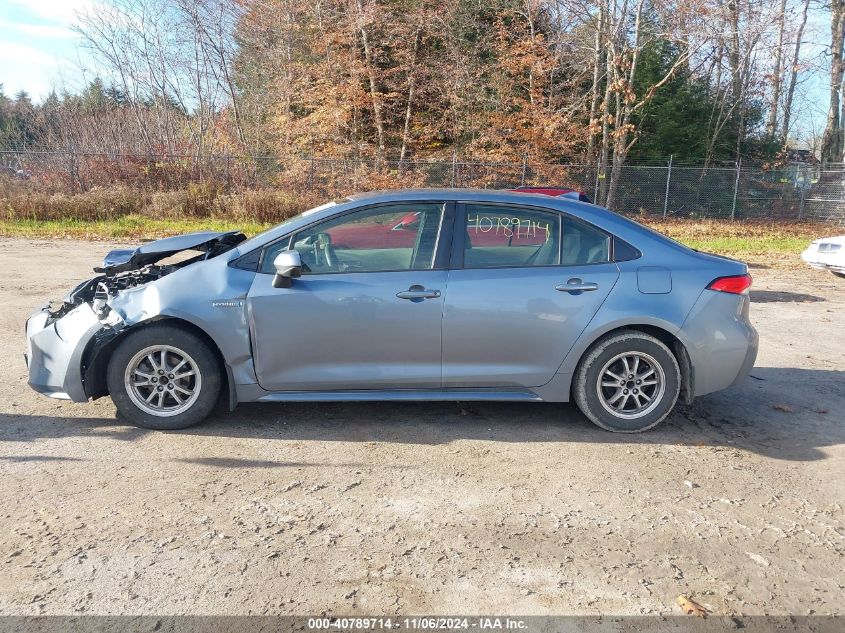 2020 Toyota Corolla Hybrid Le VIN: JTDEBRBE0LJ015643 Lot: 40789714