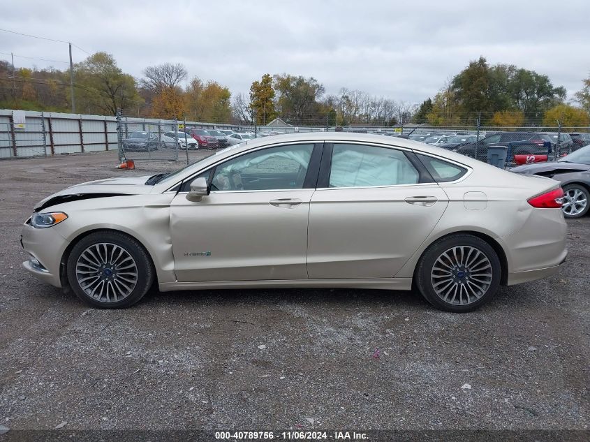 VIN 3FA6P0LU8HR144613 2017 FORD FUSION HYBRID no.14