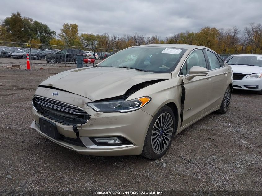 VIN 3FA6P0LU8HR144613 2017 FORD FUSION HYBRID no.2