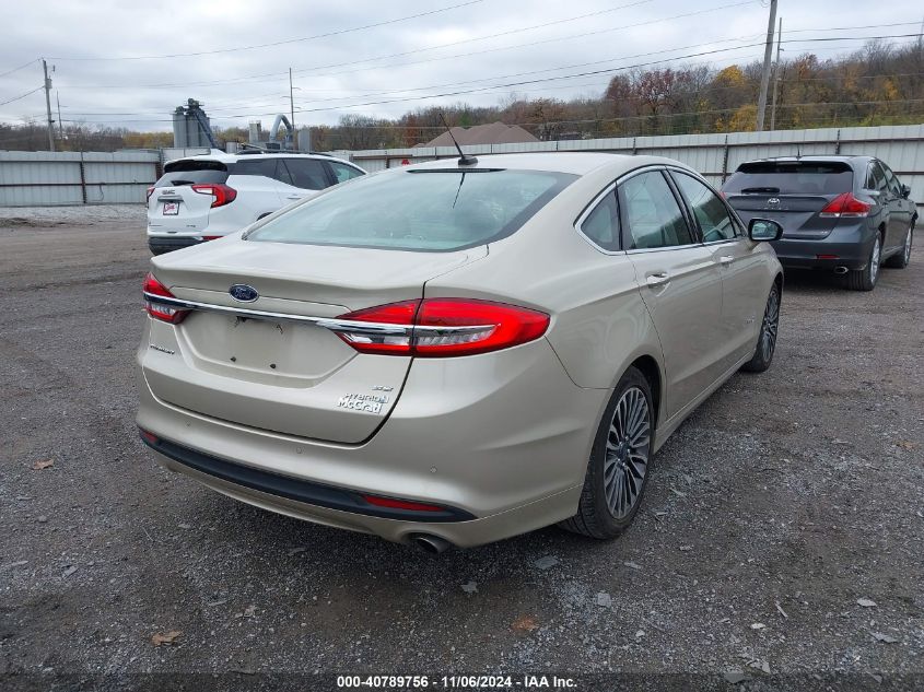 VIN 3FA6P0LU8HR144613 2017 FORD FUSION HYBRID no.4