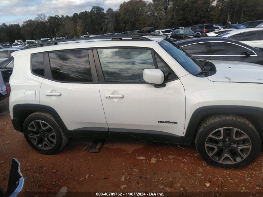 2018 Jeep Renegade Latitude Fwd VIN: ZACCJABB2JPG86844 Lot: 40789762