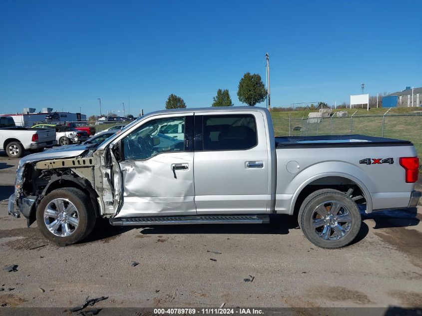 2019 Ford F-150 Lariat VIN: 1FTEW1E48KKE48547 Lot: 40789789