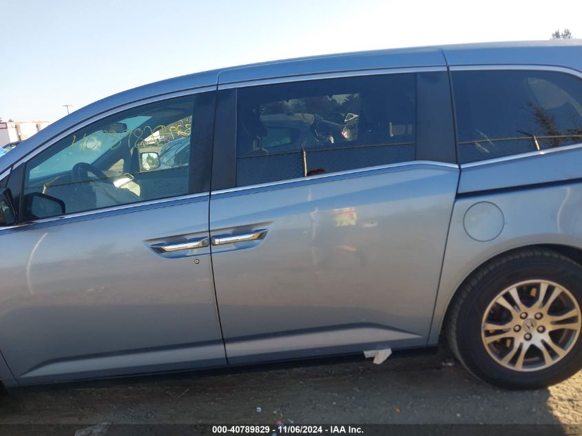 2013 Honda Odyssey Ex VIN: 5FNRL5H4XDB075587 Lot: 40789829