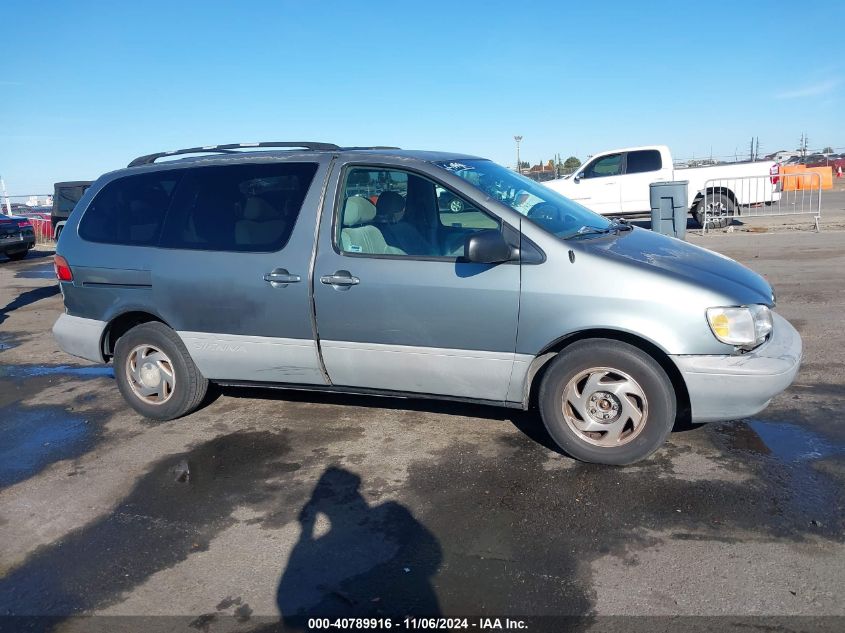 1999 Toyota Sienna Le VIN: 4T3ZF13CXXU123764 Lot: 40789916