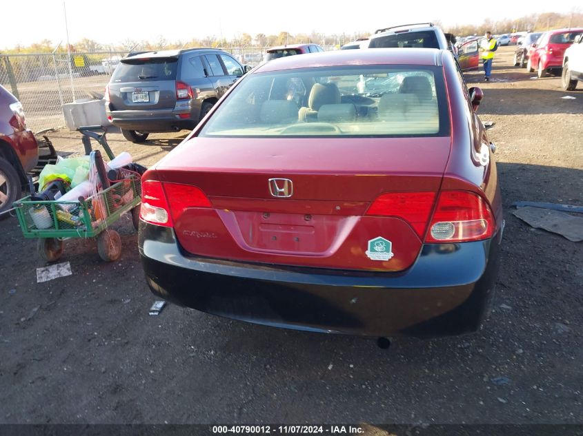 2008 Honda Civic Lx VIN: 2HGFA16598H536955 Lot: 40790012