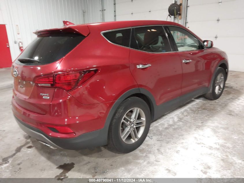 VIN 5XYZTDLB5HG498219 2017 HYUNDAI SANTA FE SPORT no.4