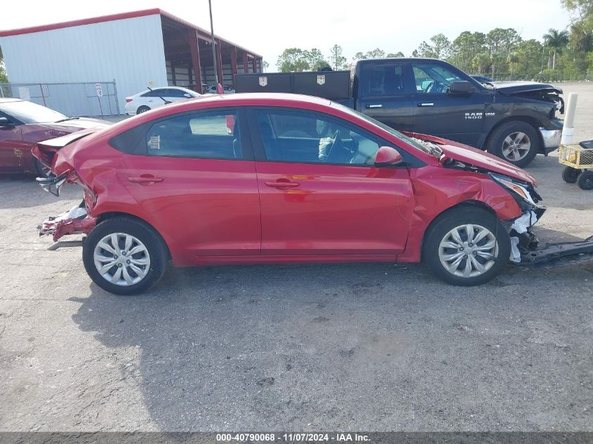 2022 Hyundai Accent Se VIN: 3KPC24A62NE160820 Lot: 40790068