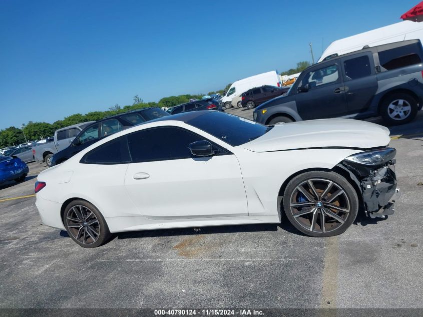 2021 BMW M440I xDrive VIN: WBA13AR02MCF83115 Lot: 40790124