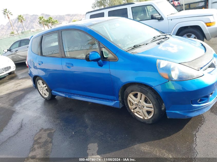 2008 Honda Fit Sport VIN: JHMGD37668S045764 Lot: 40790174