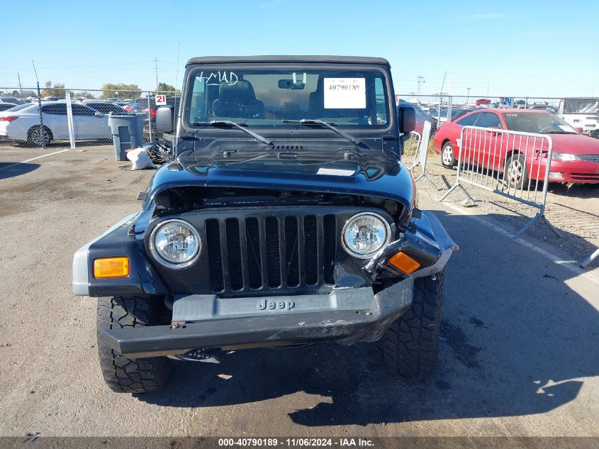 2006 Jeep Wrangler Se VIN: 1J4FA29126P749116 Lot: 40790189