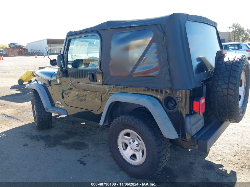 2006 Jeep Wrangler Se VIN: 1J4FA29126P749116 Lot: 40790189