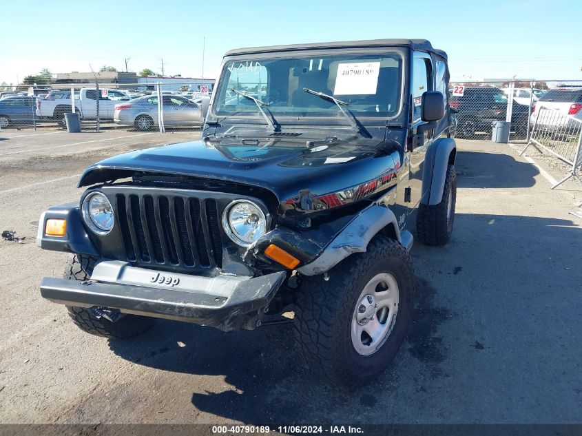 2006 Jeep Wrangler Se VIN: 1J4FA29126P749116 Lot: 40790189