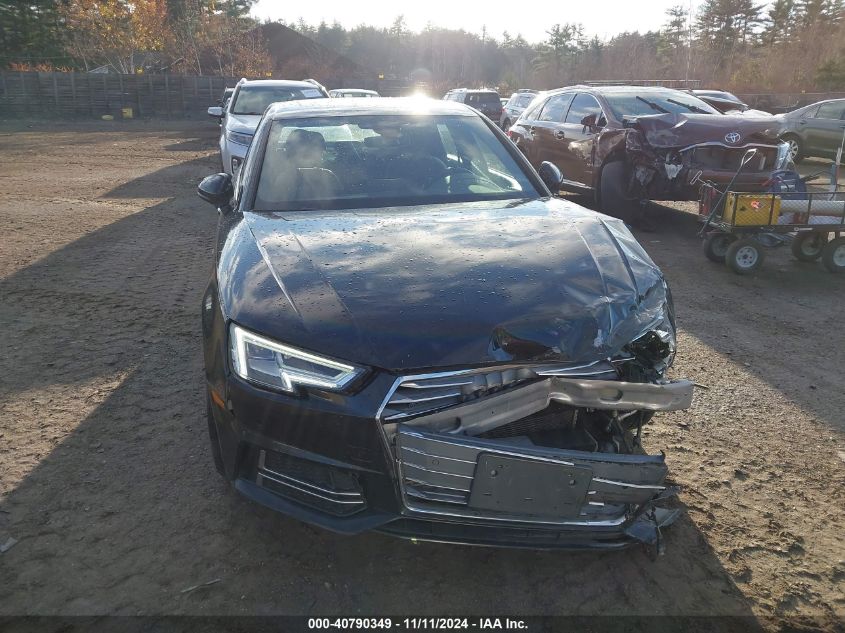 2018 Audi A4 2.0T Premium/2.0T Tech Premium VIN: WAUENAF44JA039707 Lot: 40790349