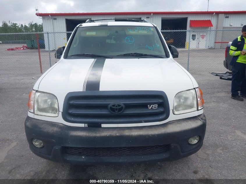 2002 Toyota Sequoia Sr5 V8 VIN: 5TDBT44A92S134676 Lot: 40790359