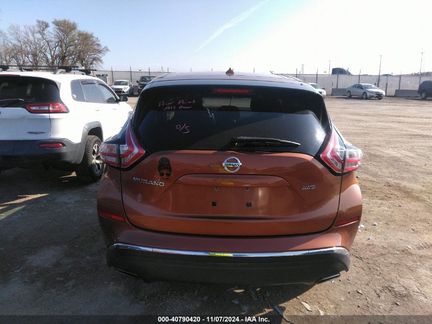 2015 Nissan Murano S VIN: 5N1AZ2MH0FN257771 Lot: 40790420