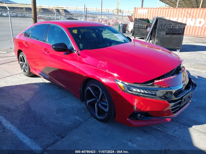 2021 HONDA ACCORD  (VIN: 1HGCV1F30MA078060)