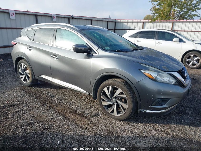 2015 Nissan Murano Platinum VIN: 5N1AZ2MH2FN248876 Lot: 40790448