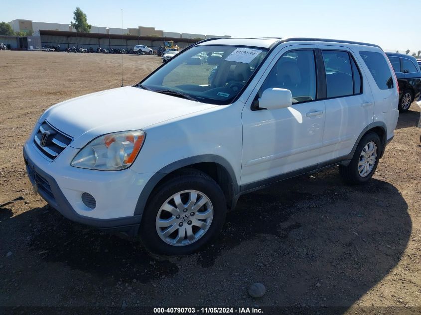 2005 Honda Cr-V Se VIN: JHLRD789X5C036262 Lot: 40790703