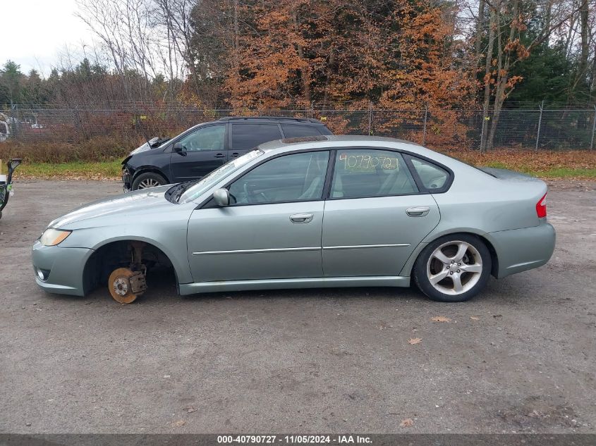 2009 Subaru Legacy 2.5I VIN: 4S3BL616996218308 Lot: 40790727