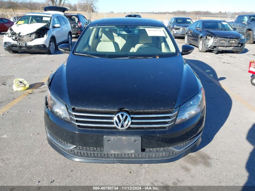 2012 Volkswagen Passat 2.5L Se VIN: 1VWBH7A37CC101829 Lot: 40790734