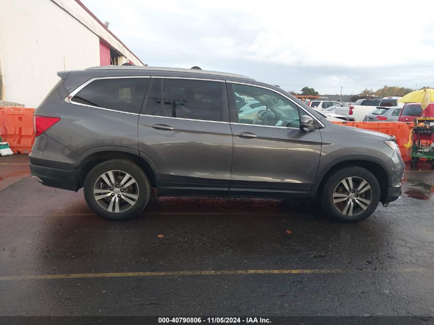 2016 Honda Pilot Ex-L VIN: 5FNYF6H55GB017019 Lot: 40790806