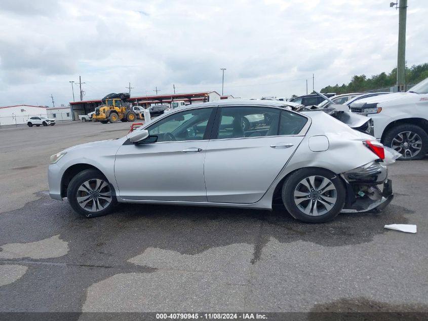 2013 Honda Accord Lx VIN: 1HGCR2F30DA242837 Lot: 40790945