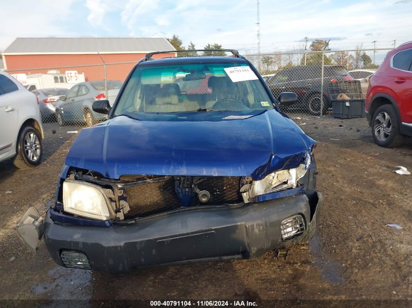 2002 Subaru Forester L VIN: JF1SF63512G727343 Lot: 40791104