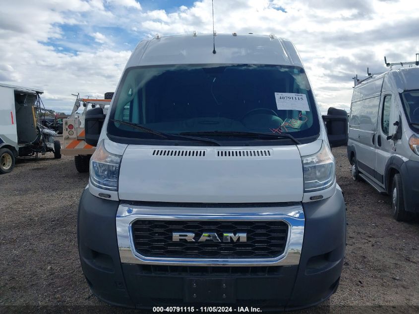 2021 Ram Promaster 3500 Cargo Van High Roof 159 Wb Ext VIN: 3C6MRVJG7ME564538 Lot: 40791115