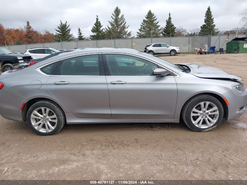 2015 Chrysler 200 Limited VIN: 1C3CCCAB7FN502350 Lot: 40791127