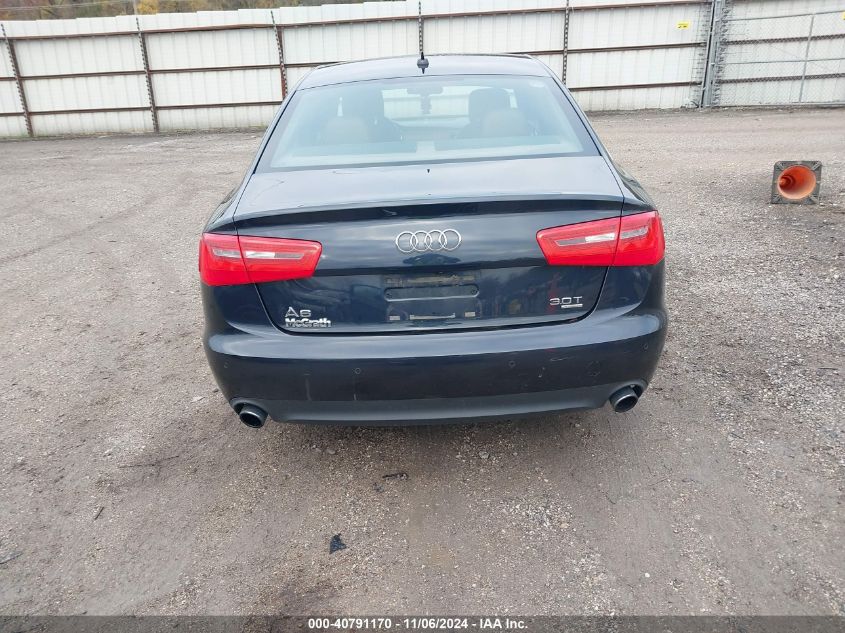 2012 Audi A6 3.0 Premium VIN: WAUGGBFC1CN130719 Lot: 40791170