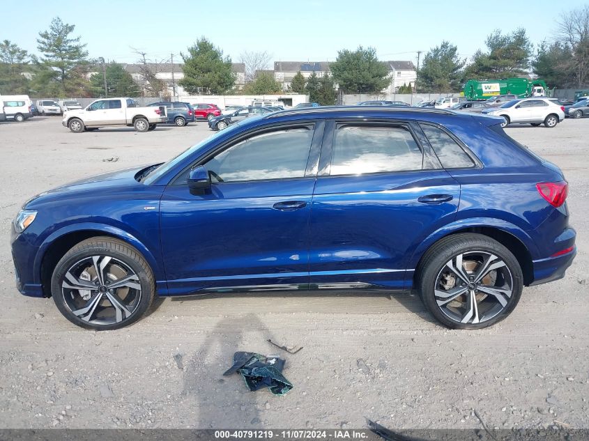 2024 Audi Q3 Premium Plus 45 Tfsi S Line Quattro Tiptronic VIN: WA1EECF39R1107267 Lot: 40791219