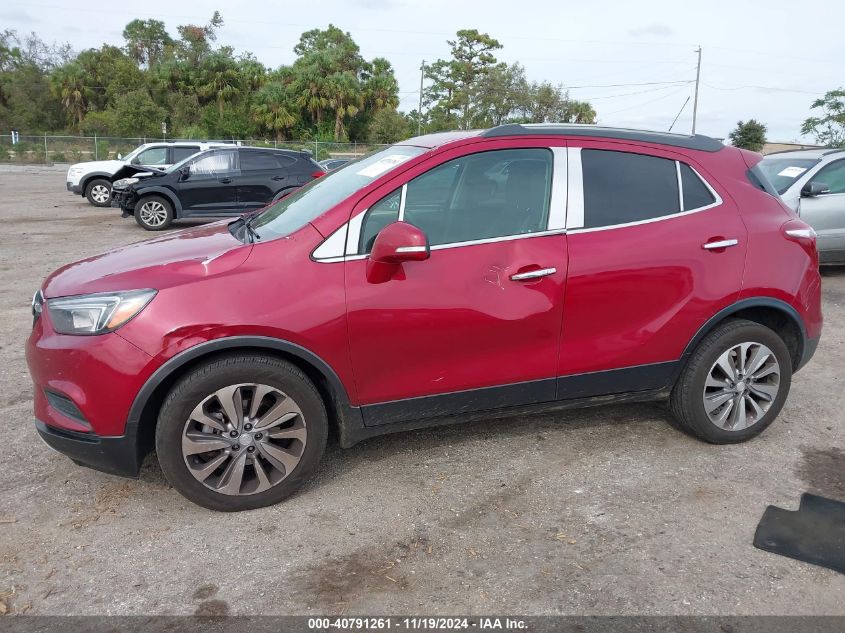 2019 Buick Encore Fwd Preferred VIN: KL4CJASB4KB855705 Lot: 40791261