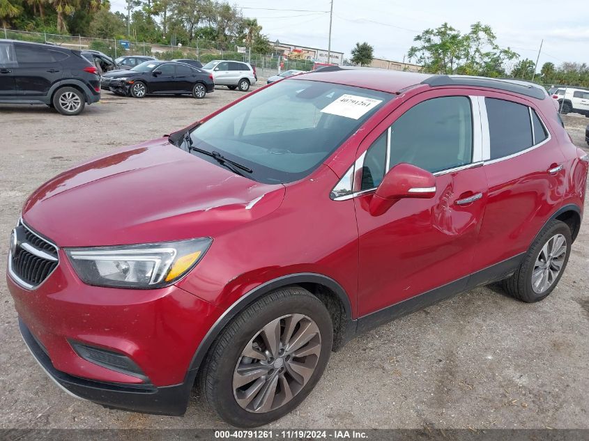 2019 Buick Encore Fwd Preferred VIN: KL4CJASB4KB855705 Lot: 40791261