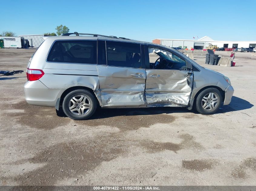 2005 Honda Odyssey Ex-L VIN: 5FNRL38745B126095 Lot: 40791422