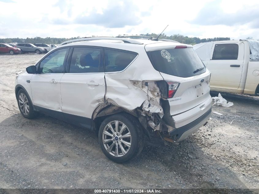 2017 Ford Escape Titanium VIN: 1FMCU0JD0HUA18372 Lot: 40791430