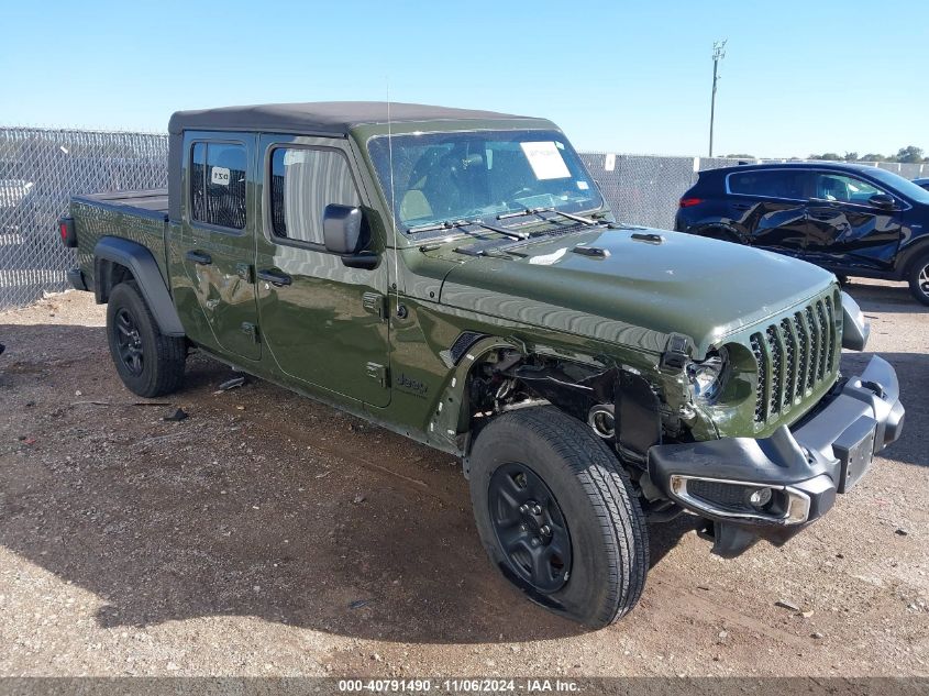 2023 Jeep Gladiator Sport 4X4 VIN: 1C6HJTAG9PL584797 Lot: 40791490