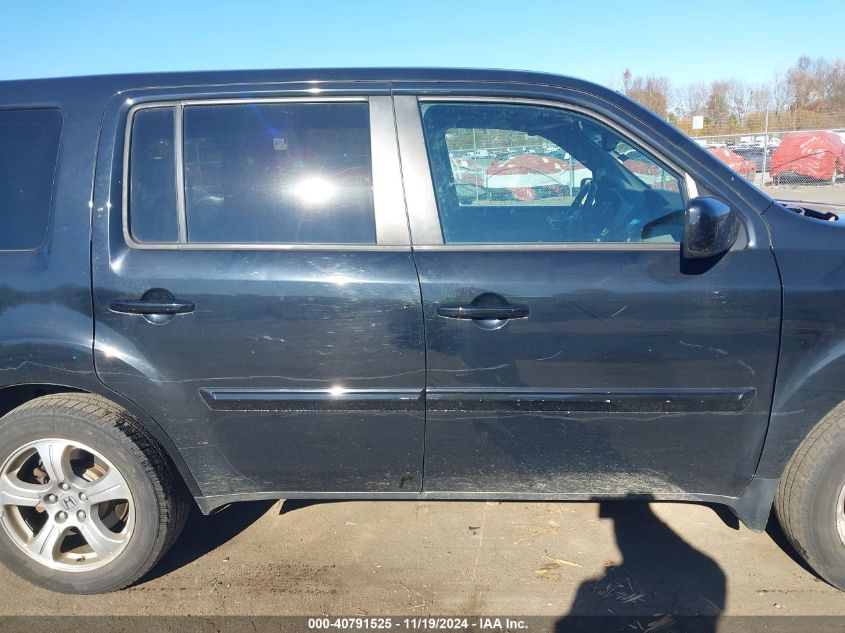 2014 Honda Pilot Ex-L VIN: 5FNYF4H57EB018870 Lot: 40791525