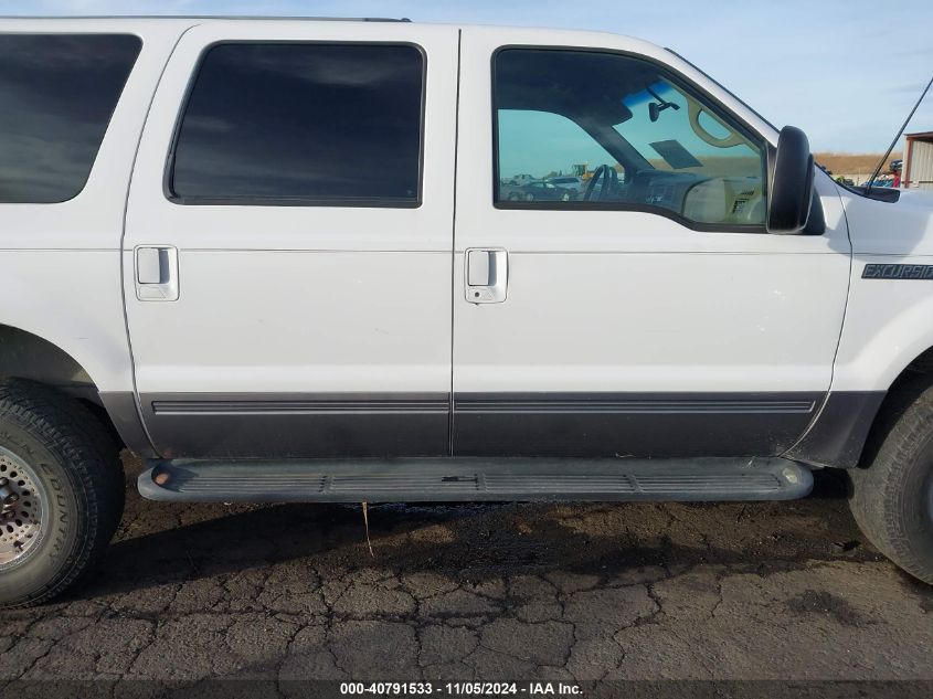 2001 Ford Excursion Xlt VIN: 1FMSU41F61EC12313 Lot: 40791533