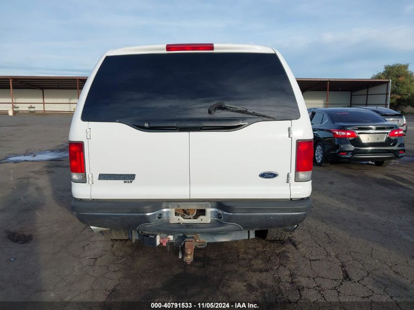 2001 Ford Excursion Xlt VIN: 1FMSU41F61EC12313 Lot: 40791533