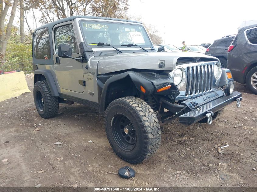 2000 Jeep Wrangler Sport VIN: 1J4FA49S3YP726659 Lot: 40791540