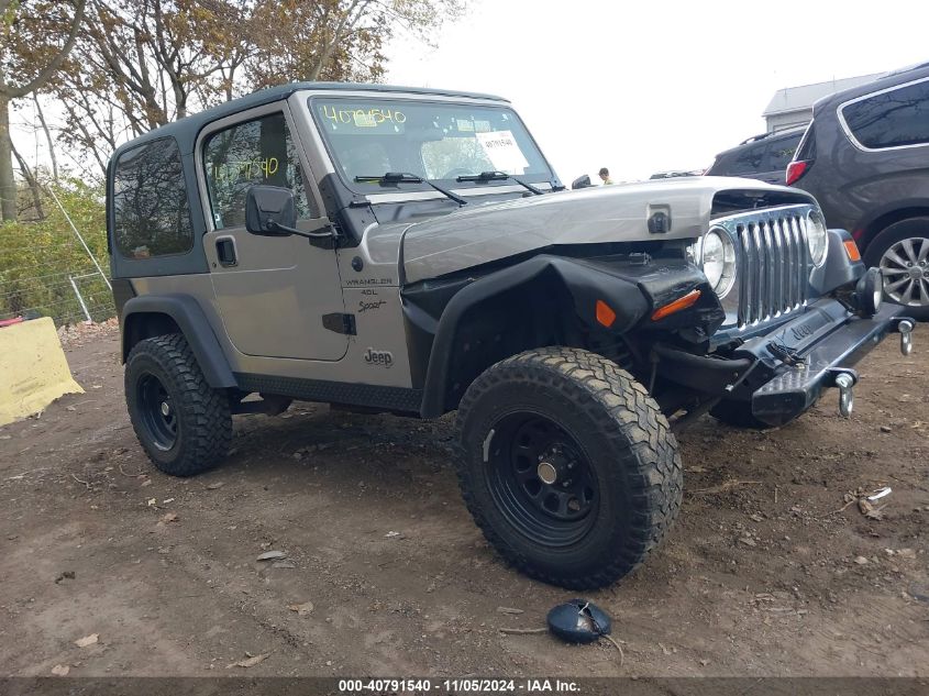 2000 Jeep Wrangler Sport VIN: 1J4FA49S3YP726659 Lot: 40791540