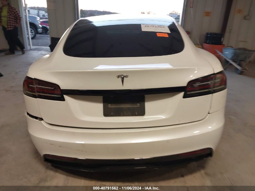 2022 Tesla Model S Dual Motor All-Wheel Drive VIN: 5YJSA1E56NF476424 Lot: 40791562