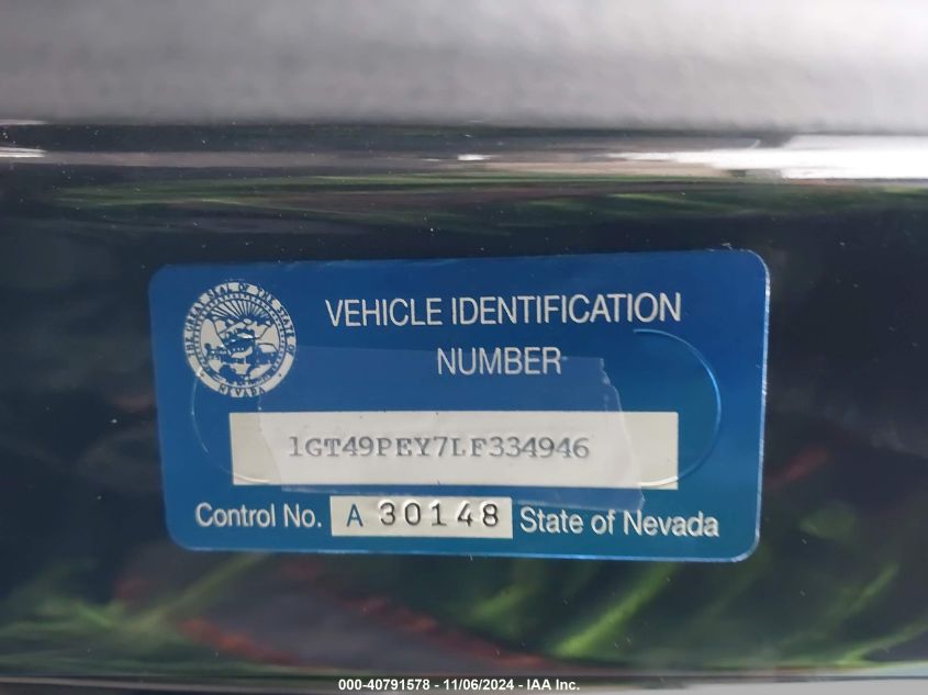 2020 GMC Sierra - 1GT49PEY7LF334946