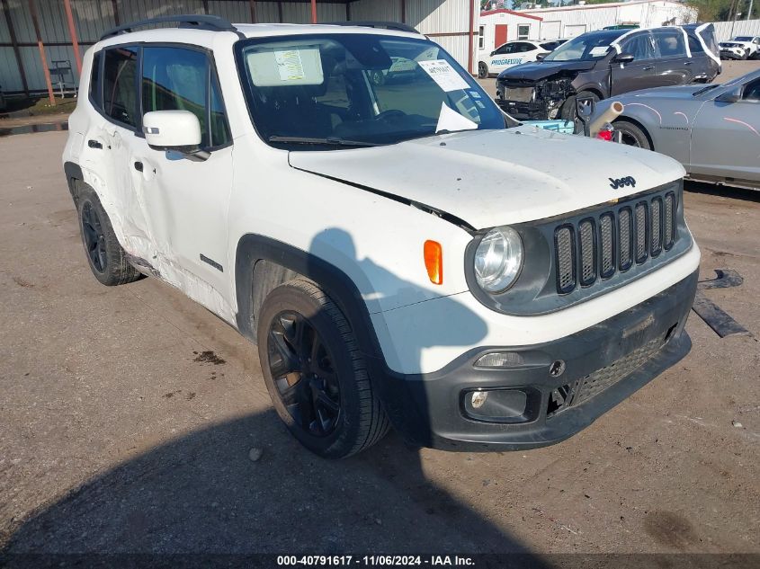 2018 Jeep Renegade Altitude Fwd VIN: ZACCJABB0JPH91298 Lot: 40791617