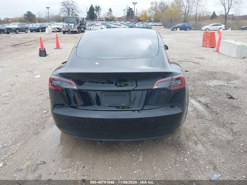 2023 Tesla Model 3 Rear-Wheel Drive VIN: 5YJ3E1EA9PF592564 Lot: 40791648