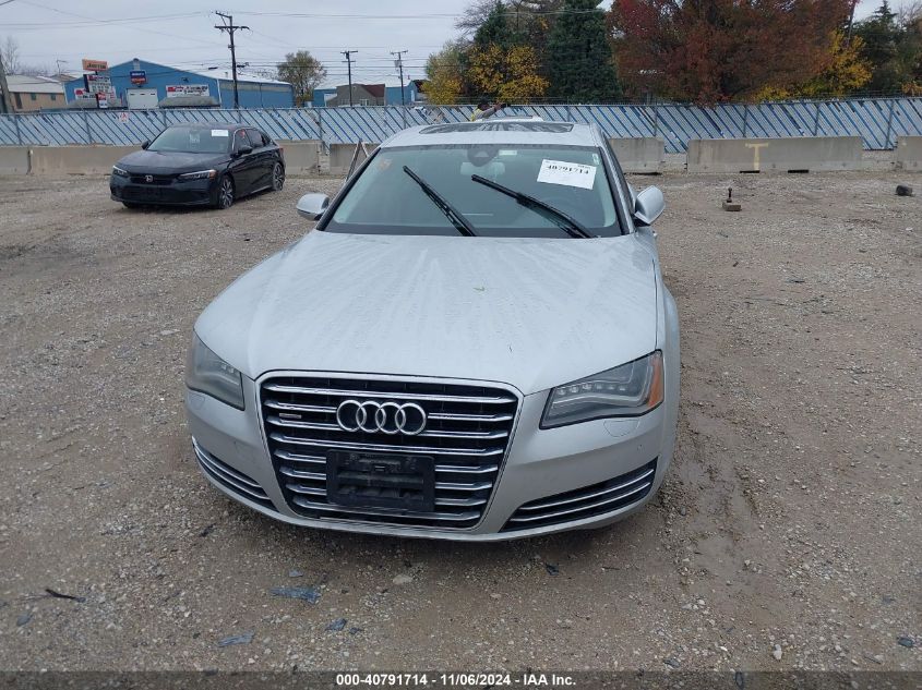 2013 Audi A8 L 4.0T VIN: WAUR2AFD0DN019011 Lot: 40791714